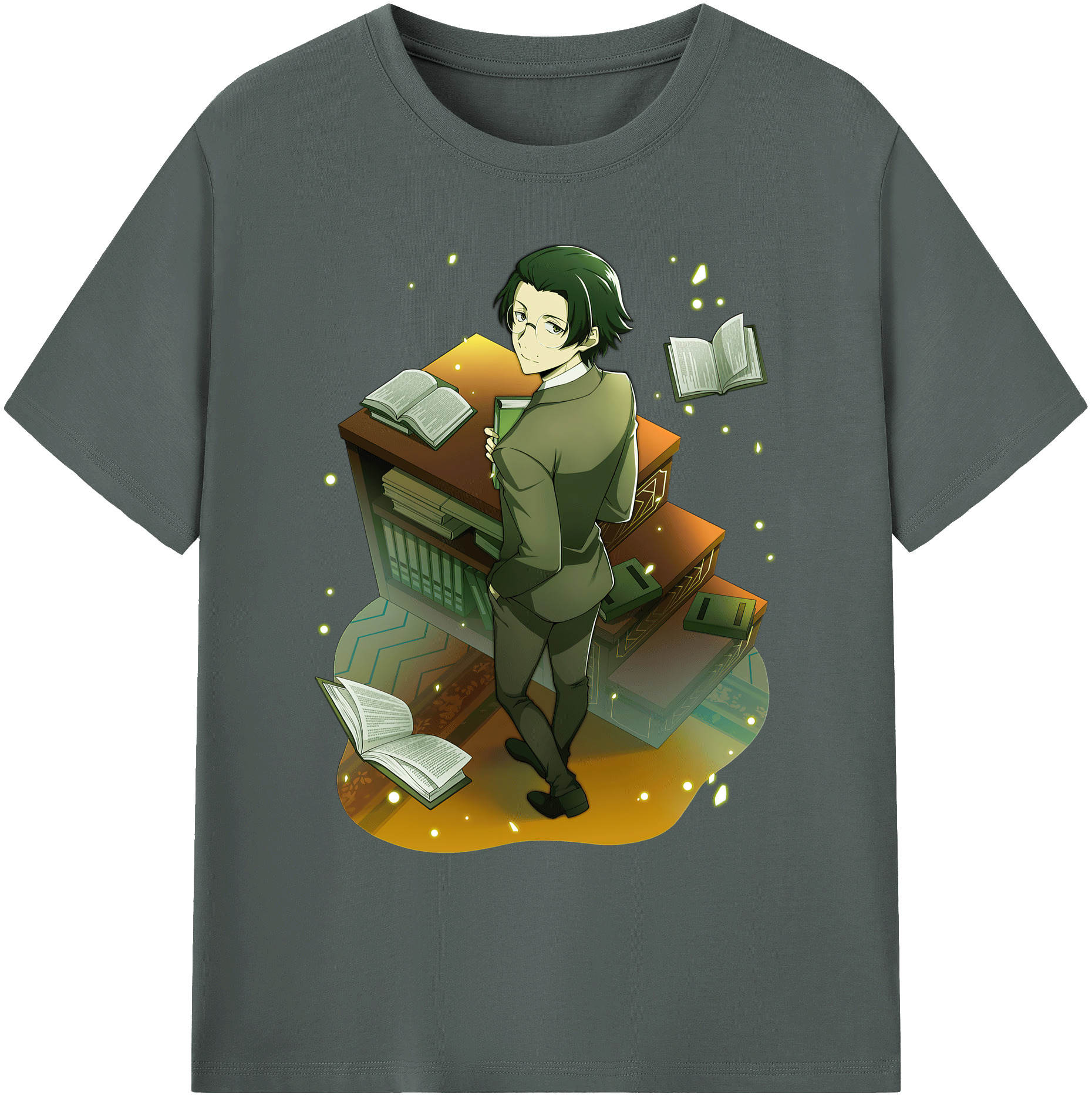（画像用） 文豪ストレイドッグス Bungo Stray Dogs 綿100％ メンズ半袖Tシャツ｜肌触りやわらか＆通気性